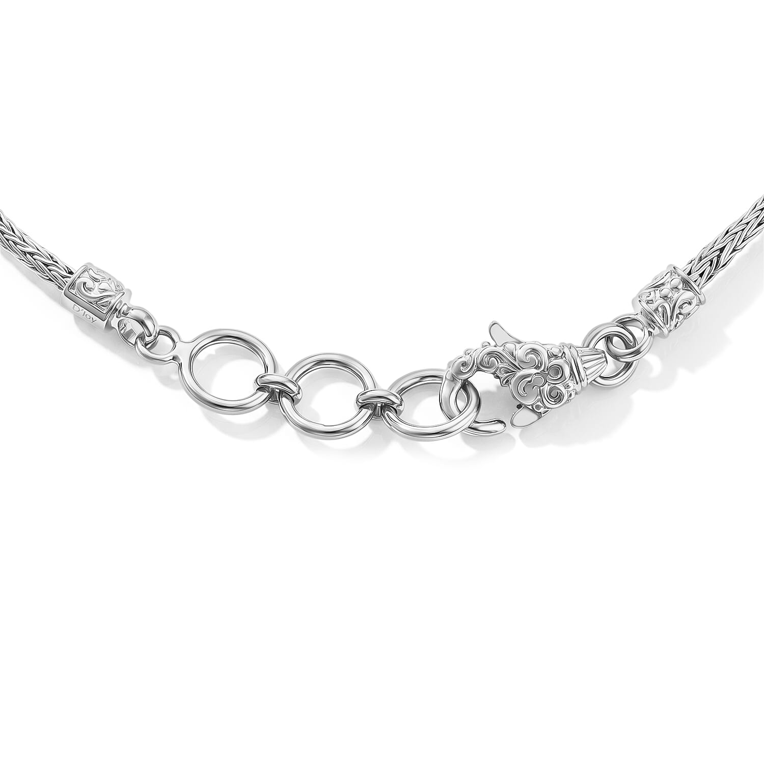 Royal Bali Collection - D'Joy Blue Mabe Pearl Sterling Silver Bracelet (Size - 8) with Lobster Clasp 8.34 Ct, Silver Wt. 12.00 Gms