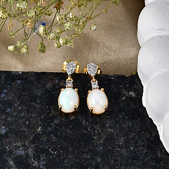 https://tjcuk.sirv.com/Products/86/0/8604069/D-Joy-Ethiopian-Opal-White-Zircon-Dangling-Earring-with-Push-Post-in-Y_8604069_2.jpg?w=342&h=342