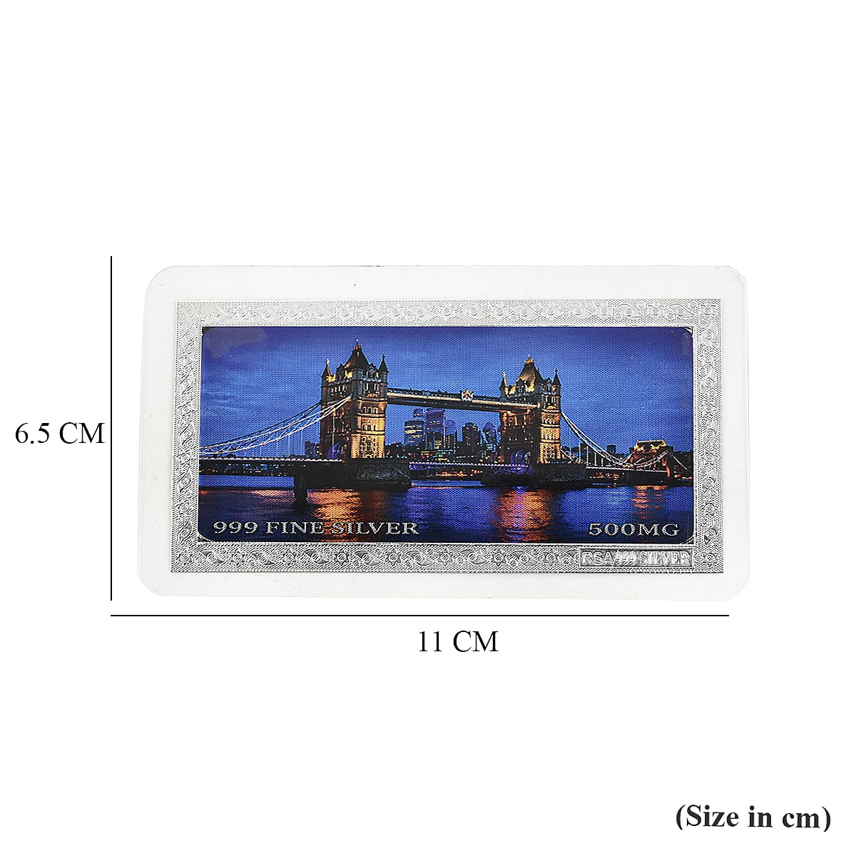Sterling Silver (99.9% Purity) Tower Bridge Collectible
