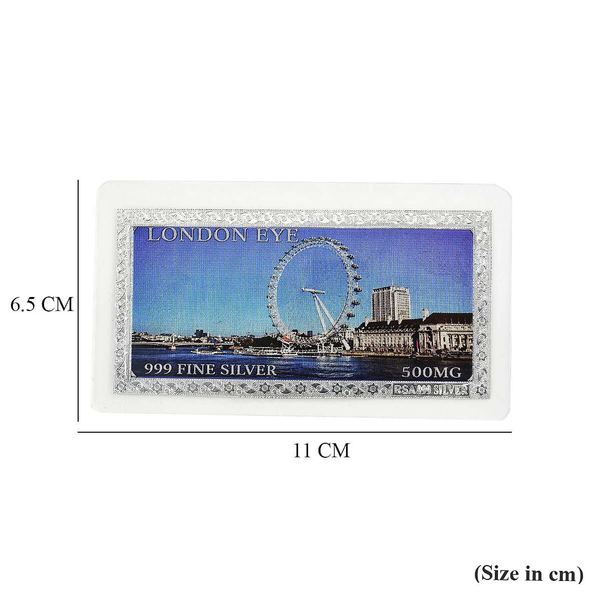 Sterling Silver (99.9% Purity) London Eye Collectible