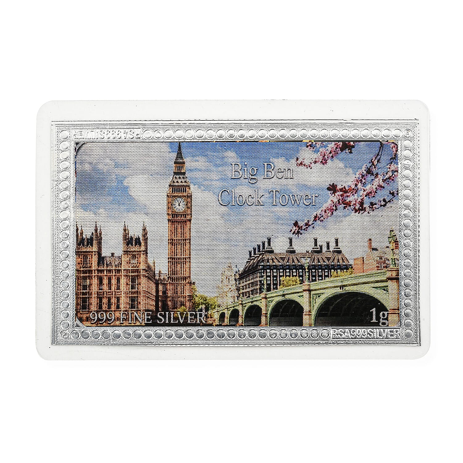Sterling Silver (99.9% Purity) Big Ben Clock Tower Collectible