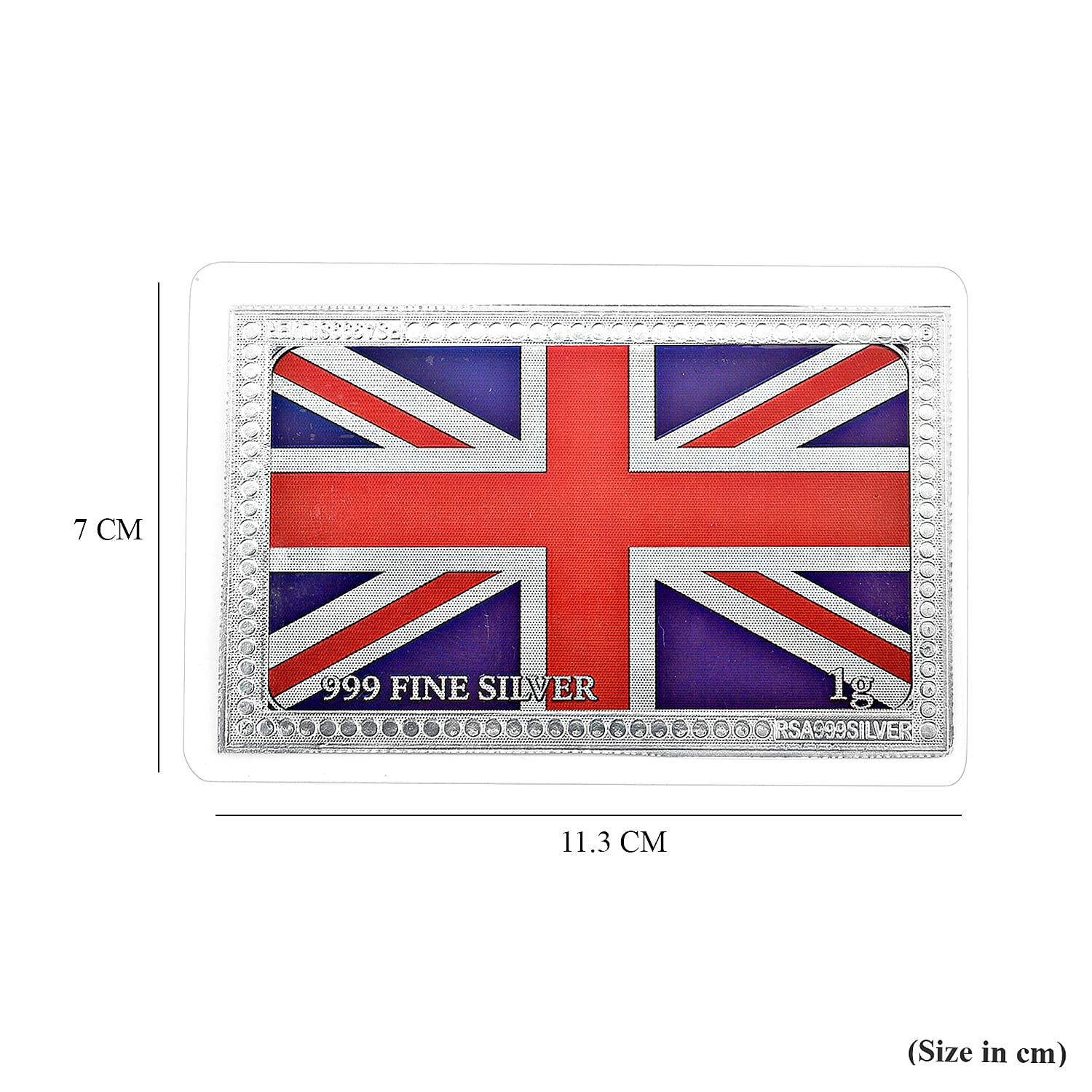 Sterling Silver (99.9% Purity) Flag Collectible