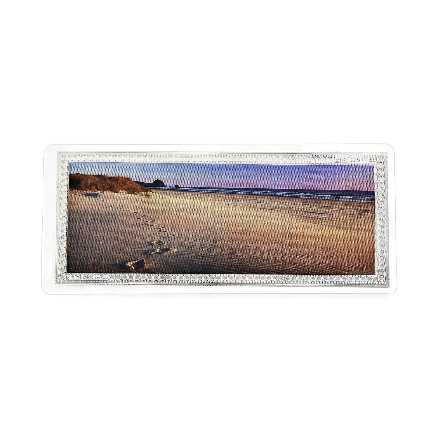 Sterling Silver (99.9% Purity) Foot Print in Sand Collectible