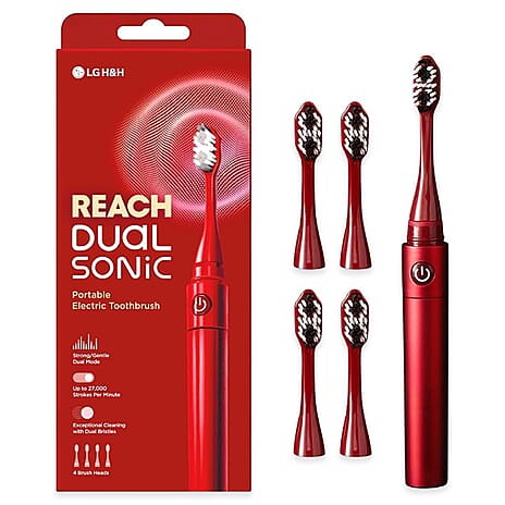 LG Reach Dual Sonic Electric Toothbrush - Red
