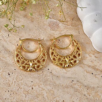 https://tjcuk.sirv.com/Products/86/0/8607604/EverTrue-in-18K-YG-Plating-J-Hoop-Half-Hoop-Earring-Pure-Natural-Bronz_8607604_2.jpg?w=342&h=342
