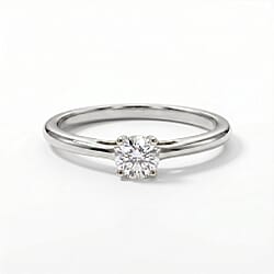 LUXURIANT- Lab Grown Diamond Solitaire Ring in Sterling Silver