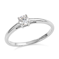 LUXURIANT- Lab Grown Diamond Solitaire Ring in Sterling Silver 0.25 Ct.
