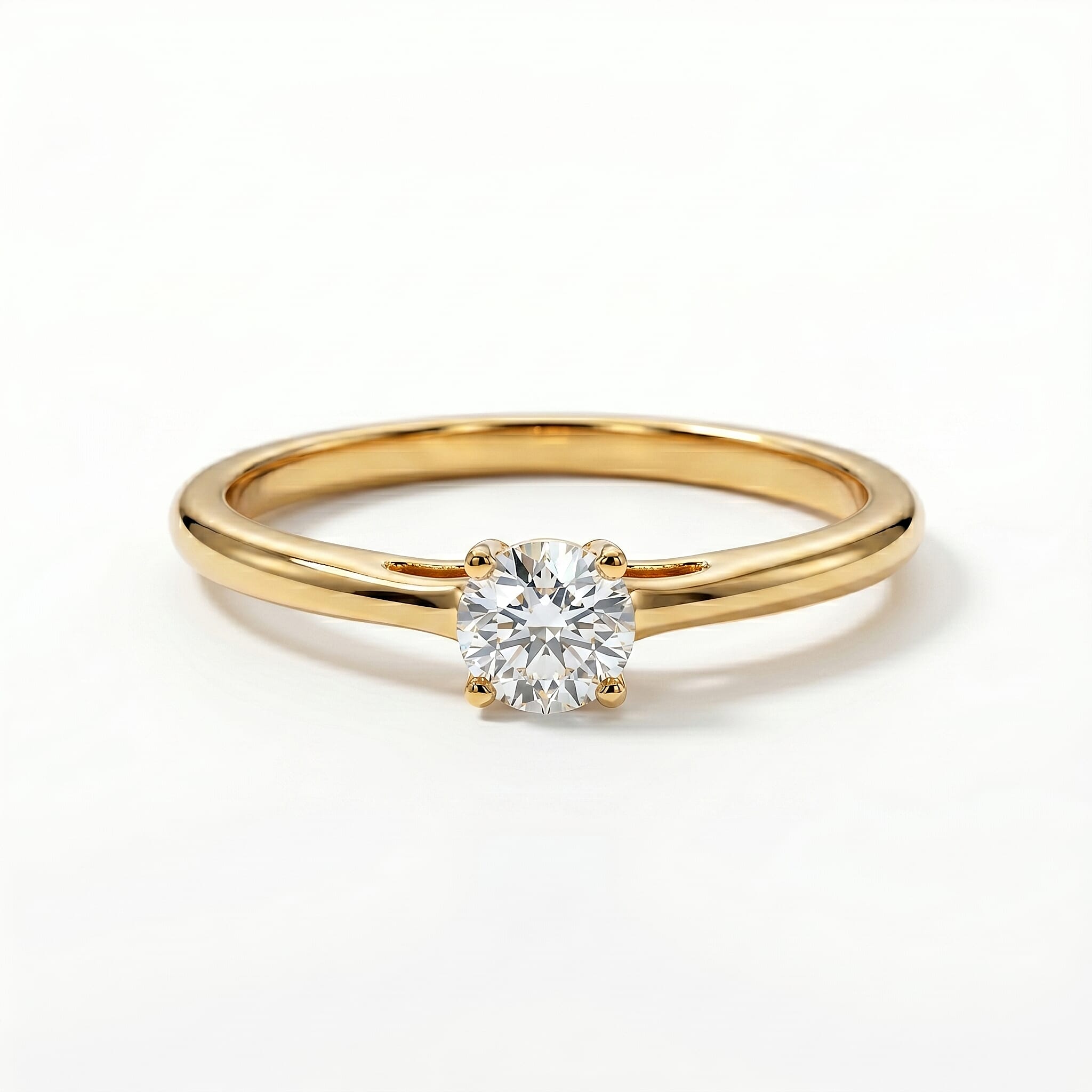 LUXURIANT- Lab Grown Diamond Solitaire Ring in Sterling Silver