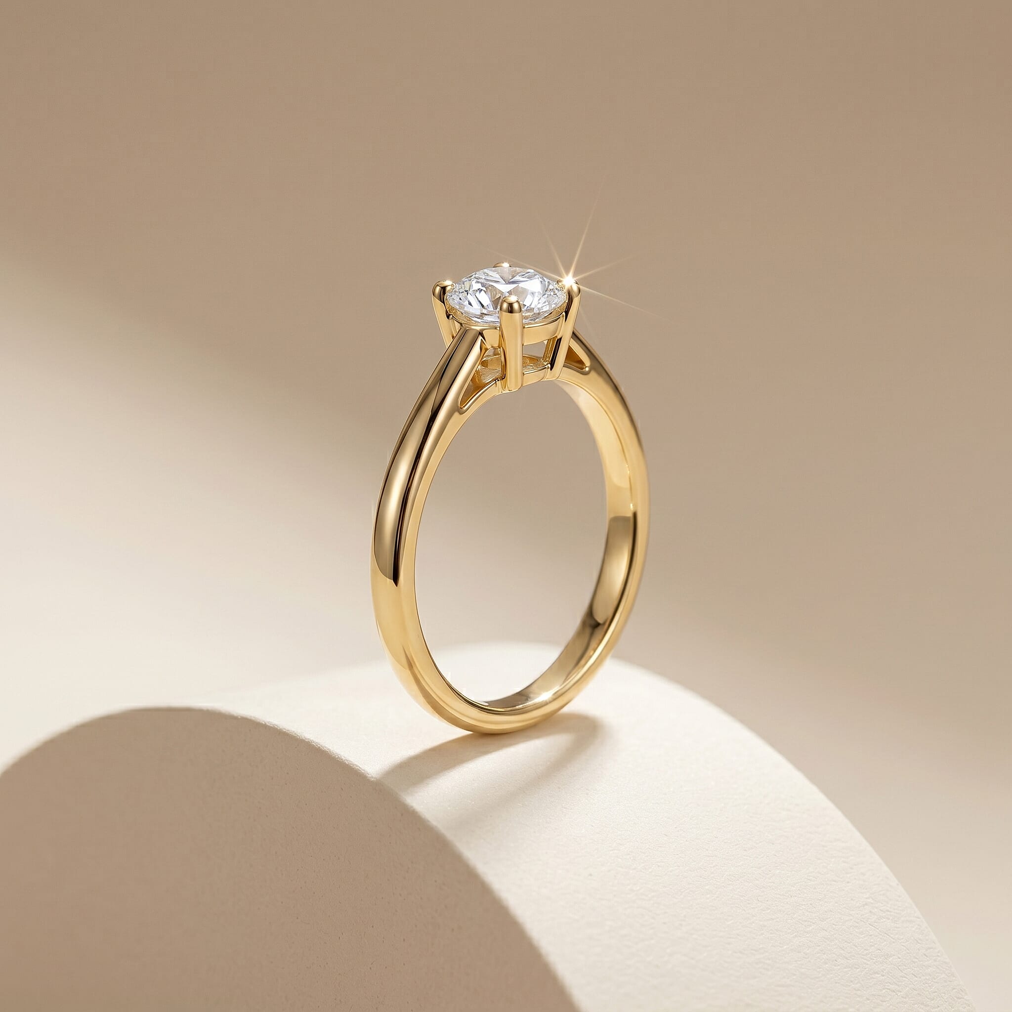 LUXURIANT- Lab Grown Diamond Solitaire Ring in Sterling Silver