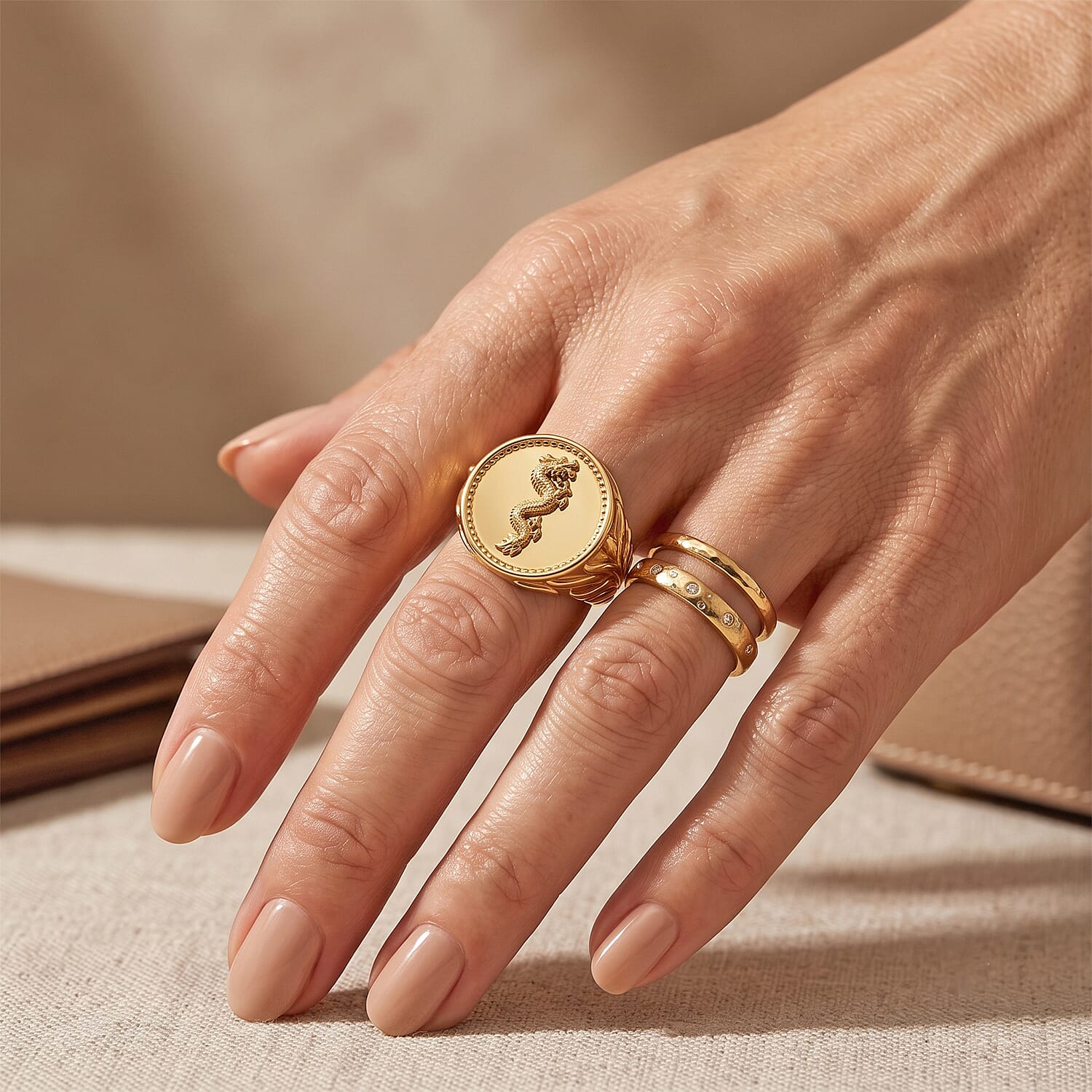 EverTrue Bronzella Collection - Ring in Yellow Gold Tone