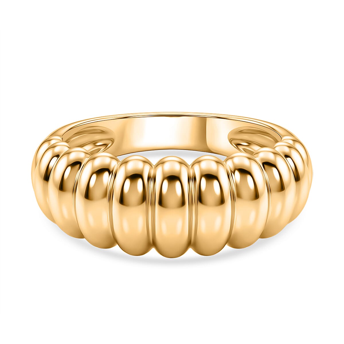 EverTrue Bronzella Collection - Scalloped Ring in 18K Gold Plating