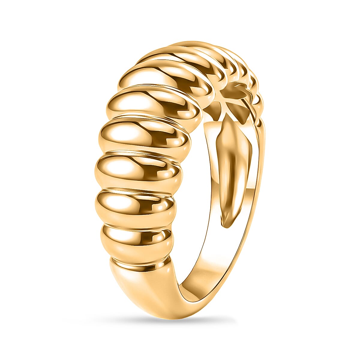 EverTrue Bronzella Collection - Scalloped Ring in 18K Gold Plating
