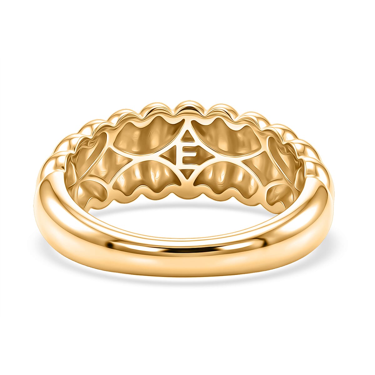 EverTrue Bronzella Collection - Scalloped Ring in 18K Gold Plating