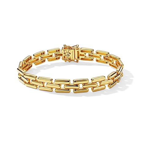 EverTrue Bronzella Collection - Linking Bracelet (Size - 7.5) in Yellow Gold Tone