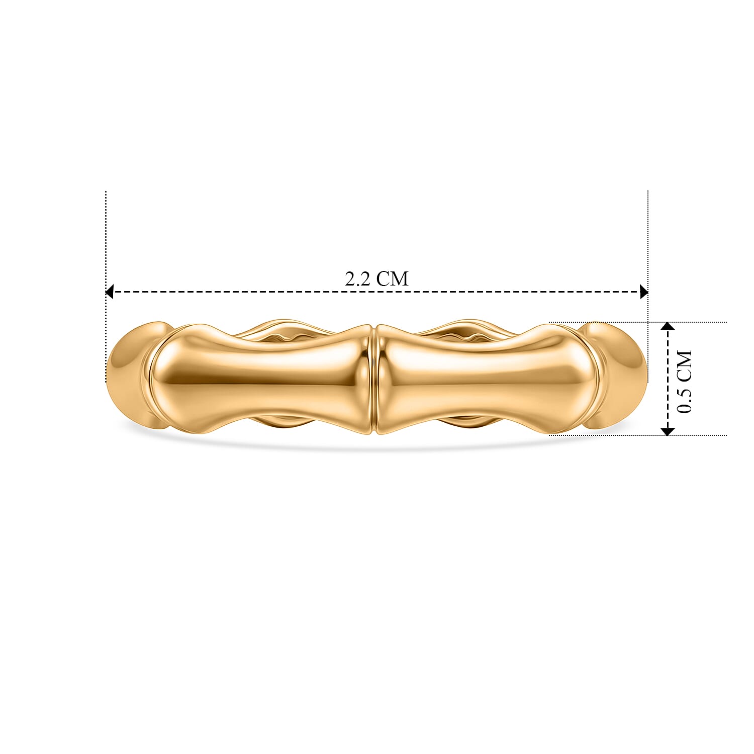EverTrue Bronzella Collection - Band Ring in 18K Gold Plating