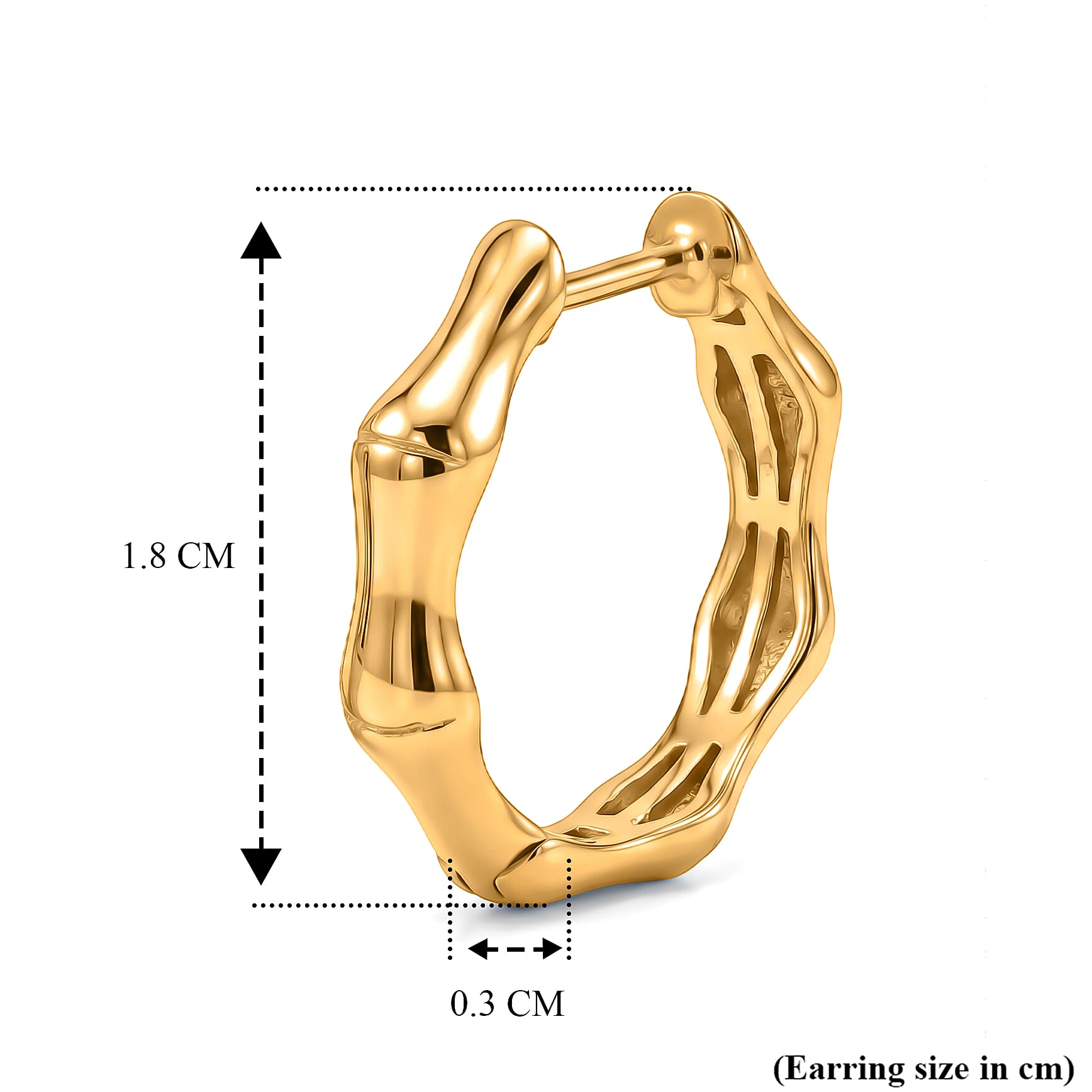 EverTrue Bronzella Collection - Hoop Earring in 18K Gold Plating