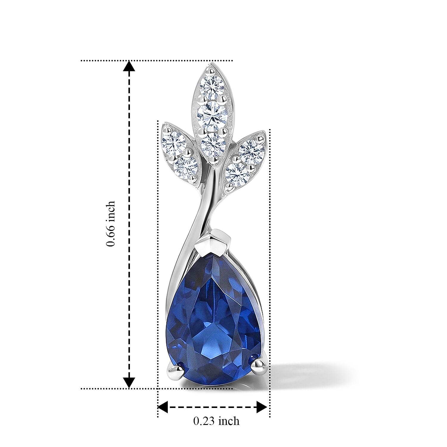 D'Joy - Ceylon Color Quartz & White Zircon Push Post Earring in Platinum Overlay Sterling Silver 1.76 Ct.