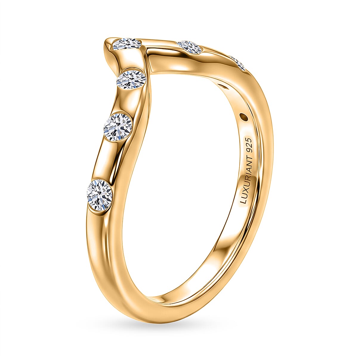 LUXURIANT - Lab Grown Diamond Band Ring in Sterling Silver 0.238 Ct.