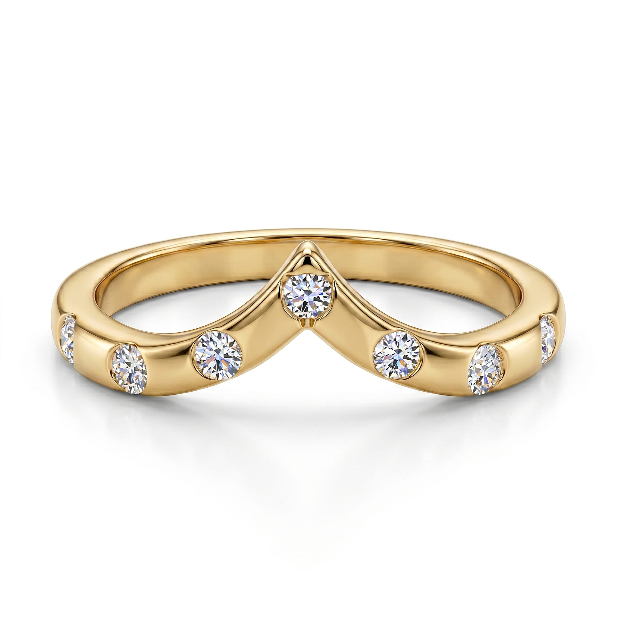 LUXURIANT - Lab Grown Diamond (SI-G-H) Wishbone Ring in Sterling Silver