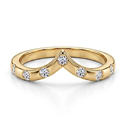 LUXURIANT - Lab Grown Diamond (SI-G-H) Wishbone Ring in Sterling Silver