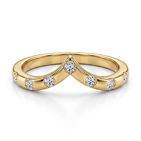 Luxuriant - Lab Grown Diamond (SI-G-H) Wishbone Ring in 18K Vermeil Yellow Gold Plated Sterling Silver Luxuriant - Lab Grown Diamond (SI-G-H) Wishbone Ring in 18K Vermeil Yellow Gold Plated Sterling Silver