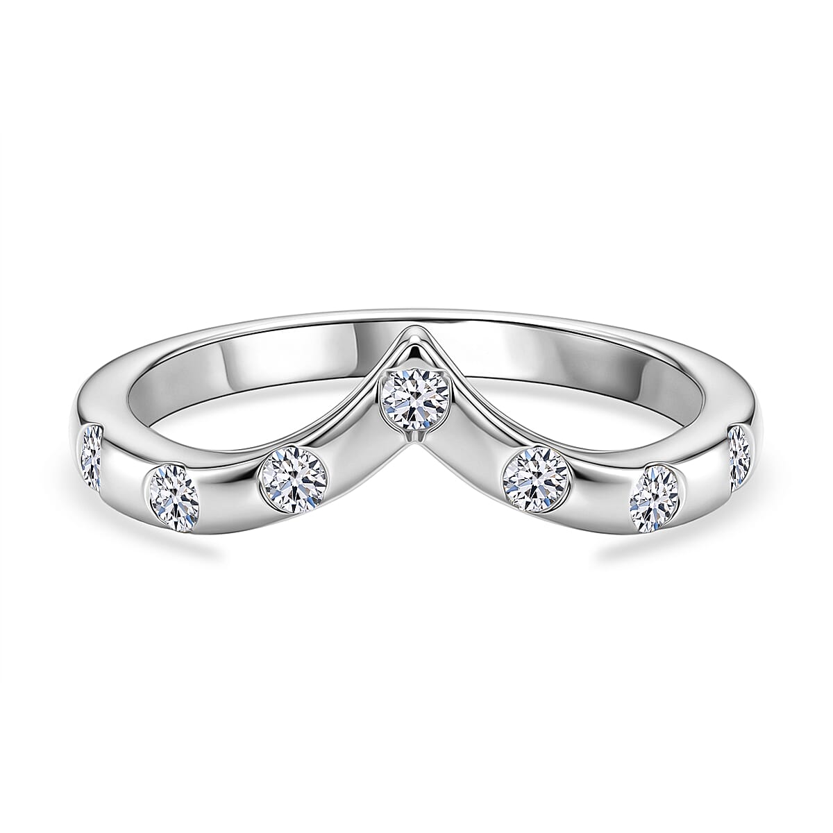 LUXURIANT - Lab Grown Diamond Band Ring in Sterling Silver 0.238 Ct.