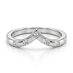 LUXURIANT - Lab Grown Diamond (SI-G-H) Wishbone Ring in Sterling Silver