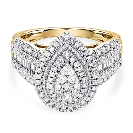 Luxuriant - Lab Grown Diamond (SI-G-H) Ring in 18K Vermeil Yellow Gold Plated Sterling Silver 1.00 Ct.