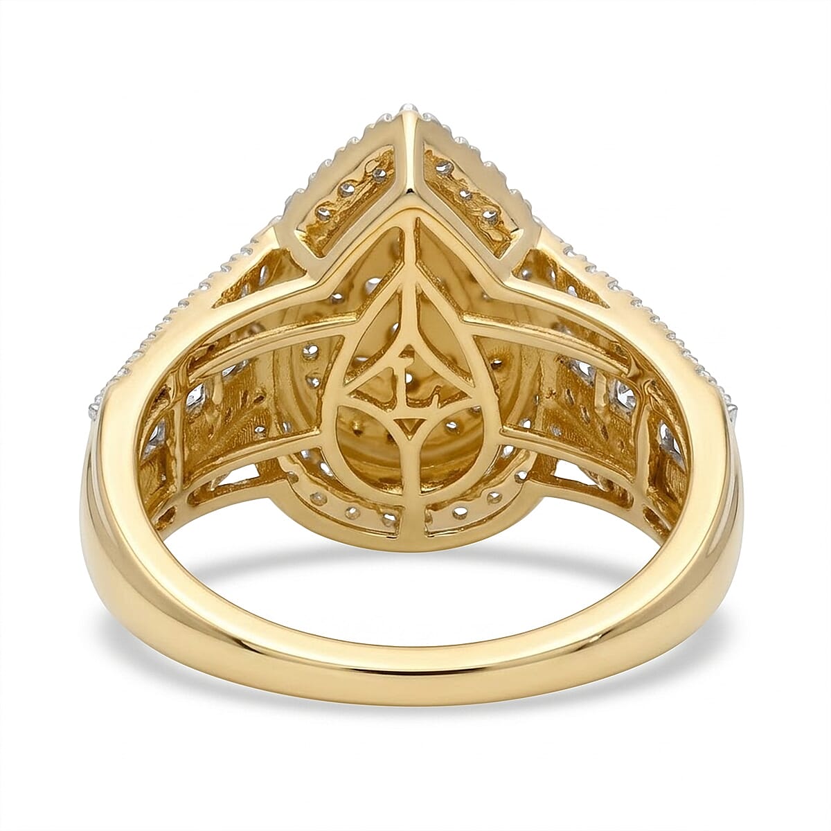 Luxuriant - Lab Grown Diamond (SI-G-H) Ring in 18K Vermeil Yellow Gold Plated Sterling Silver 1.00 Ct.