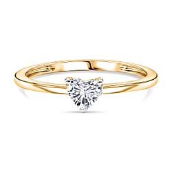 LUXURIANT 0.5 Ct. Lab Grown Diamond Solitaire Ring in Sterling Silver