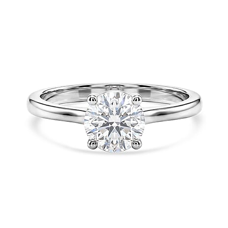 Luxuriant - 9K White Gold SGL Certified Lab Grown Diamond (SI-G-H) Solitaire Ring 1.07 Ct.