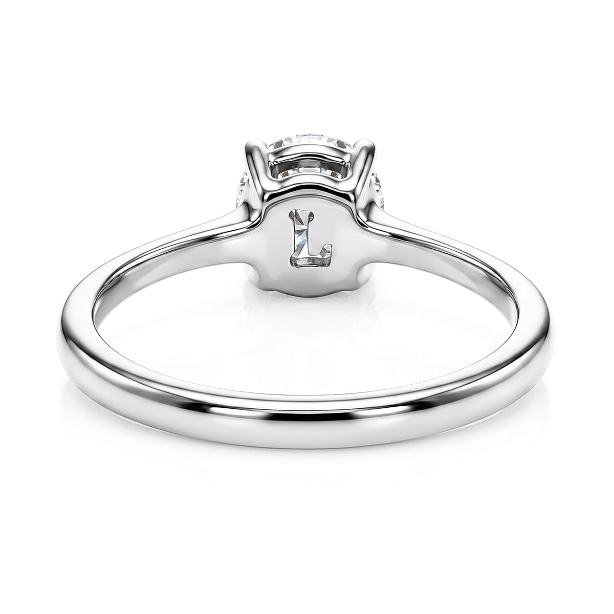 Luxuriant - 9K White Gold SGL Certified Lab Grown Diamond (SI-G-H) Solitaire Ring 1.07 Ct.