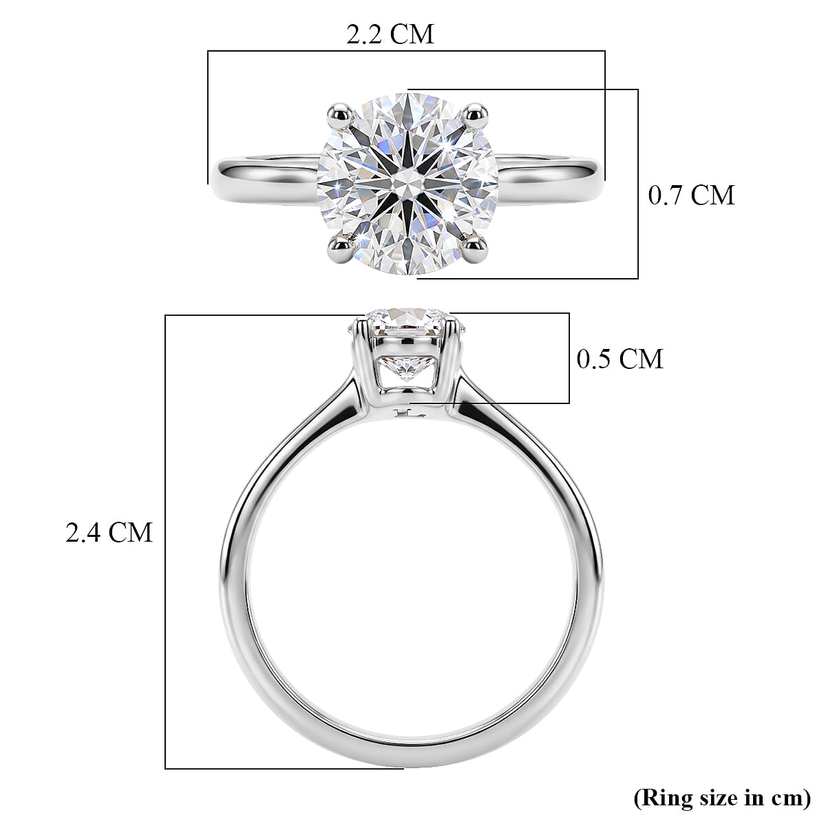 Luxuriant - 9K White Gold SGL Certified Lab Grown Diamond (SI-G-H) Solitaire Ring 1.07 Ct.