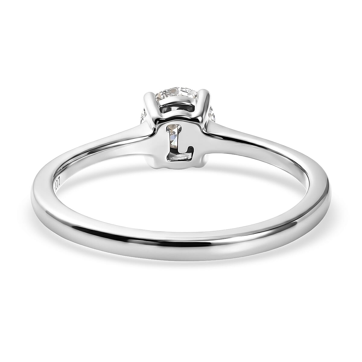 Luxuriant - 9K White Gold SGL Certified Lab Grown Diamond (SI-G-H) Solitaire Ring 0.50 Ct.