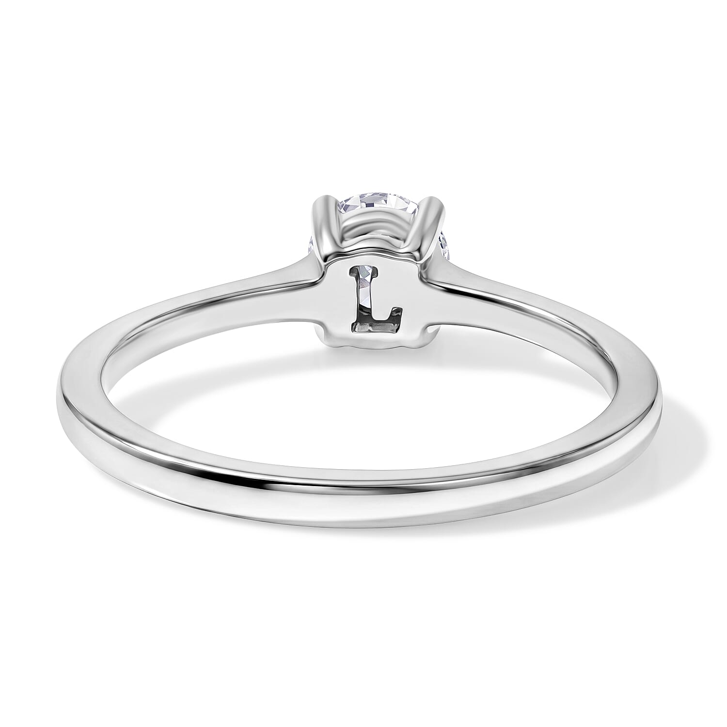 Luxuriant - 950 Platinum IGI Certified Lab Grown Diamond (VS-E-F) Solitaire Ring 0.50 Ct, Platinum Wt. 3.65 Gms