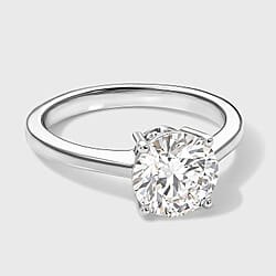 LUXURIANT 2 Ct. Lab Grown Diamond Solitaire Ring in Sterling Silver SGL Certified