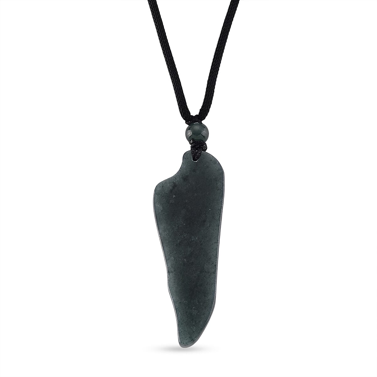 Natural Jade Adjustable Dragon Carved Necklace (Size - 28) 38.00 Ct.
