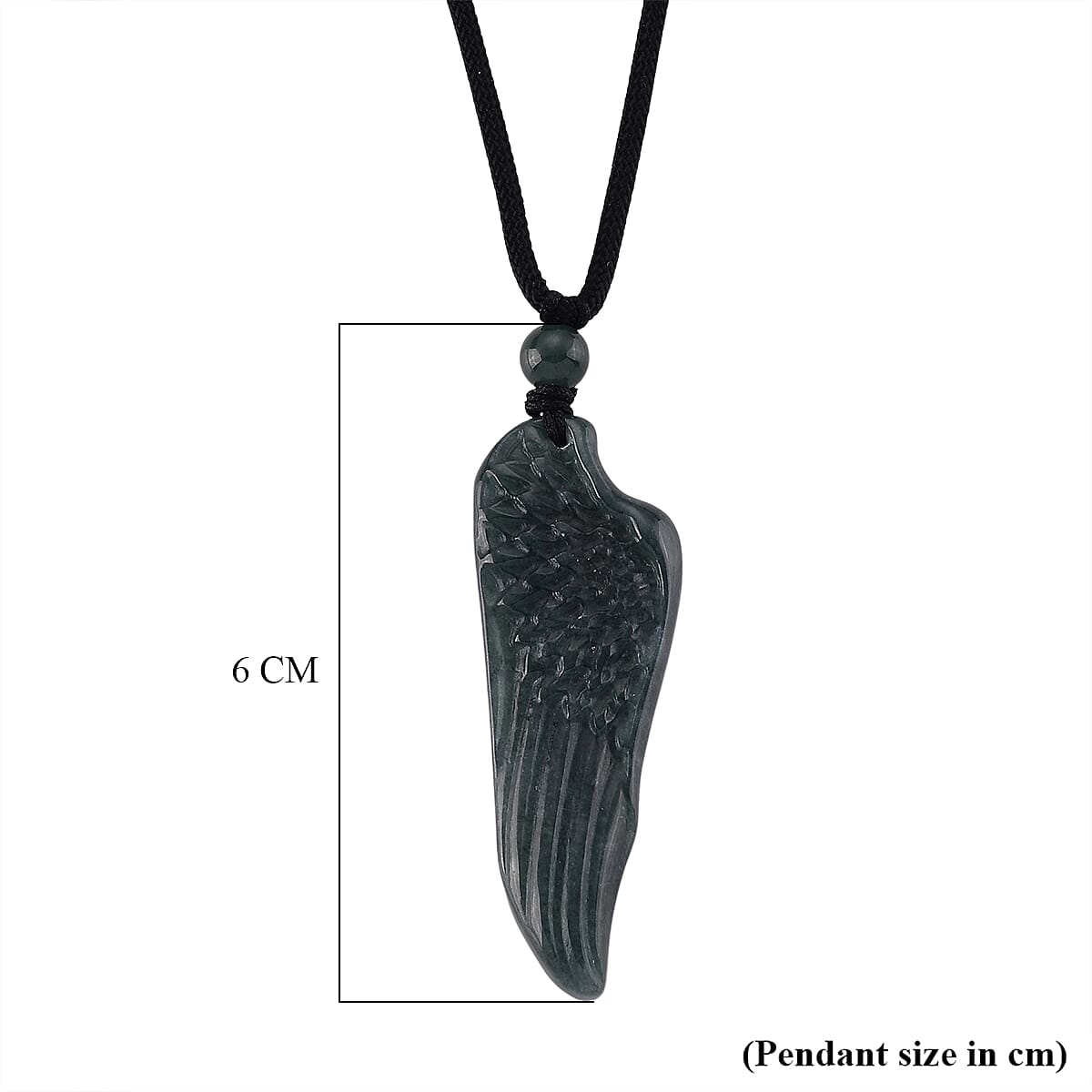 Natural Jade Adjustable Dragon Carved Necklace (Size - 28) 38.00 Ct.
