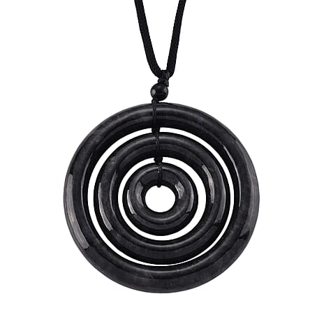 Black Jade Stone Necklace  193.000  Ct.