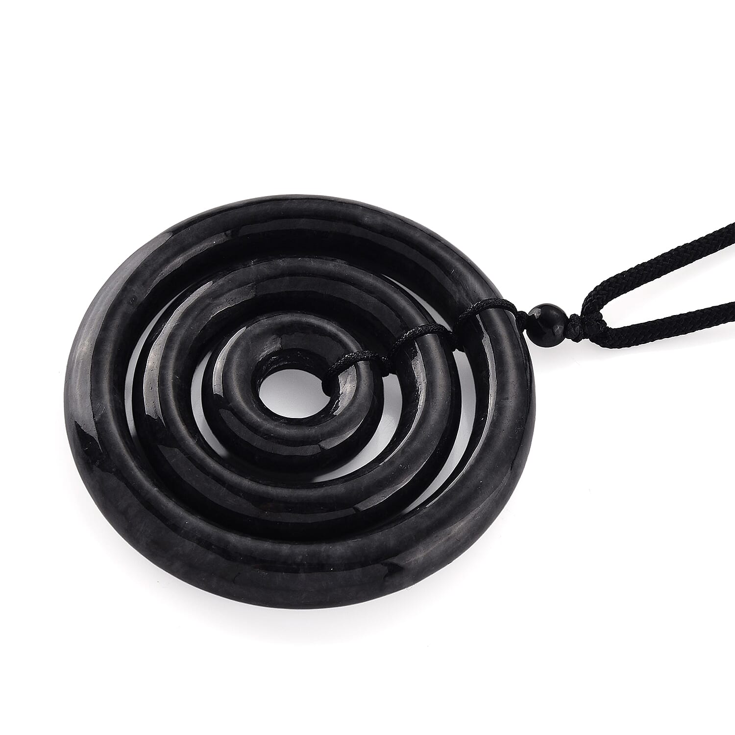 Black Jade Stone Necklace  193.000  Ct.