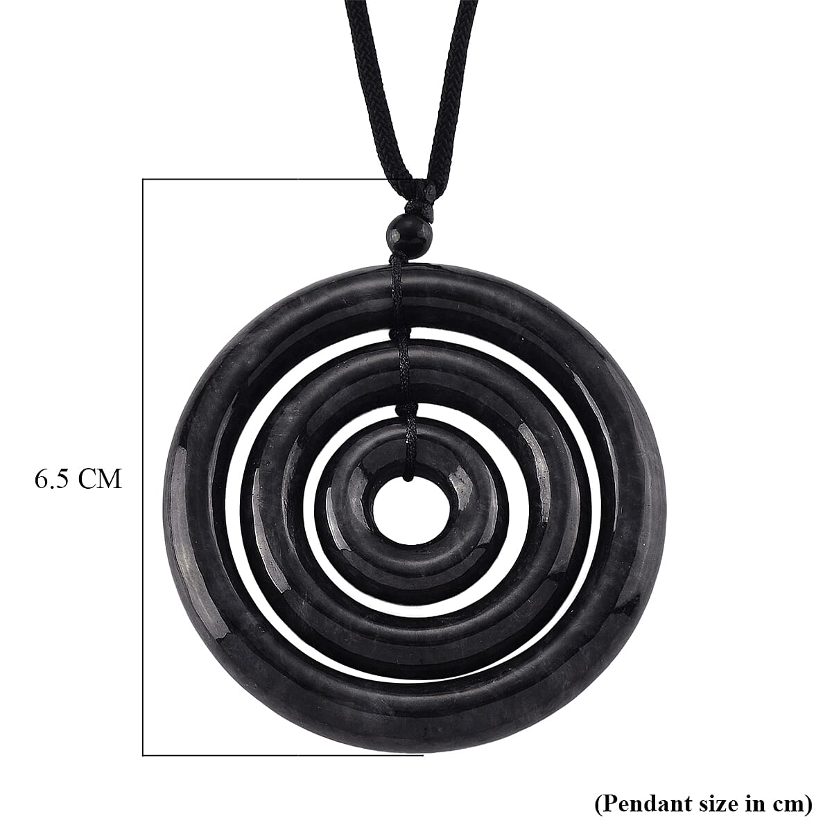 Black Jade Stone Necklace  193.000  Ct.