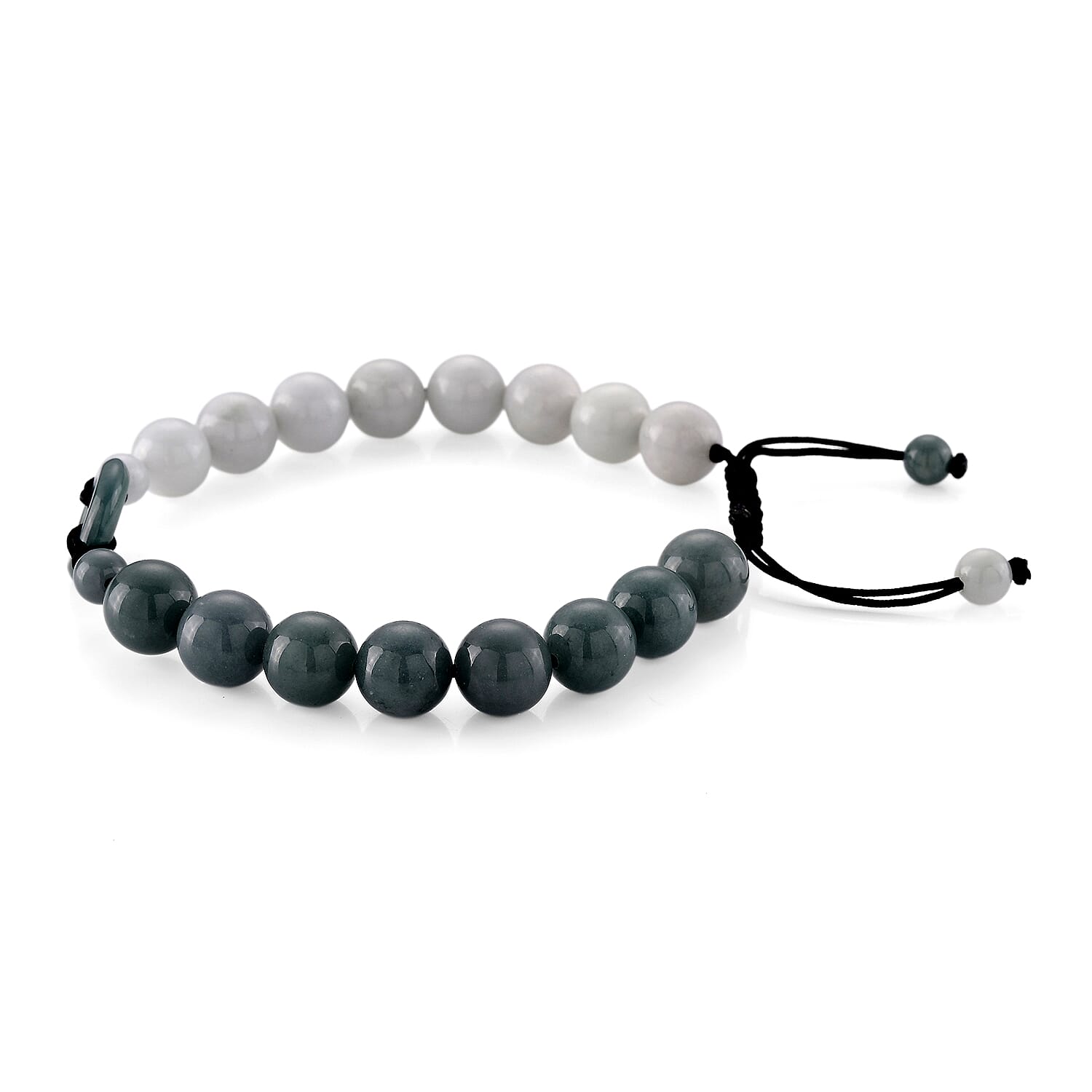 Natural Jade Adjustable Dual-Sided Bracelet (Size - 6.5 to 9.5) 100.00 Ct.