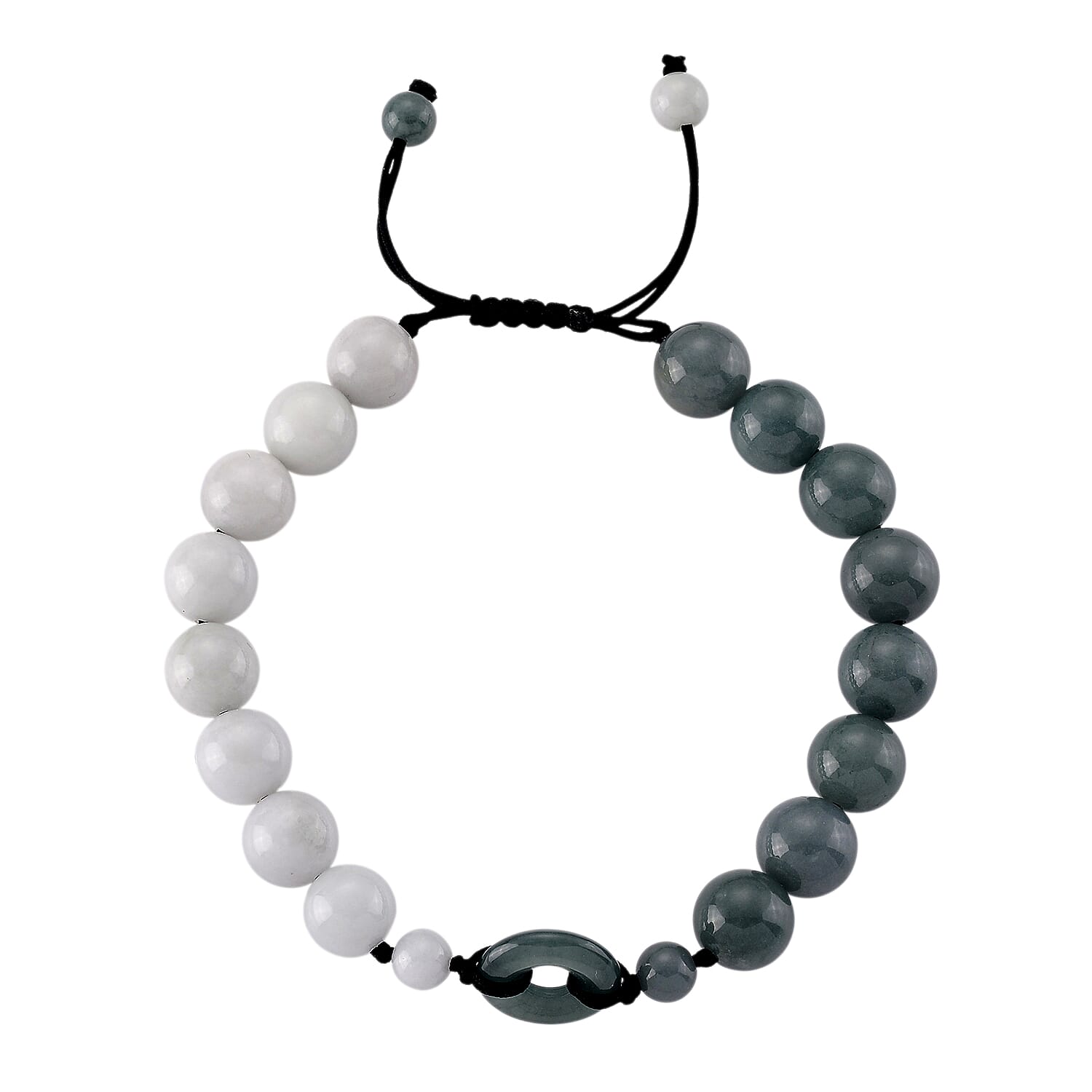 Natural Jade Adjustable Dual-Sided Bracelet (Size - 6.5 to 9.5) 100.00 Ct.