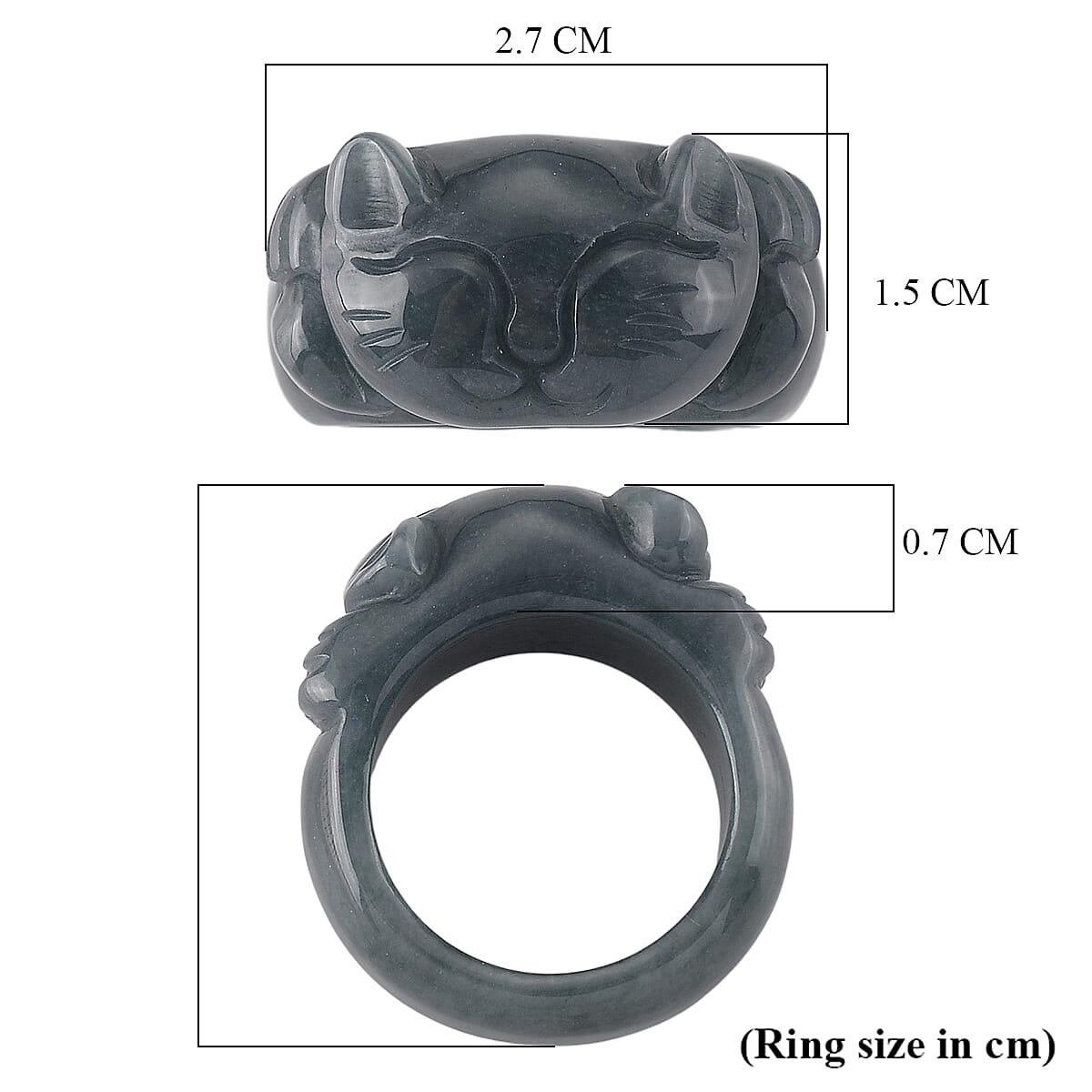 Natural Jade Ring 60.00 Ct.