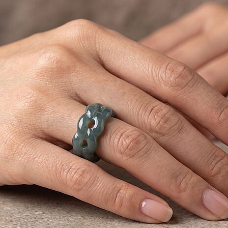 Natural Jade Stone Ring  30.000  Ct.