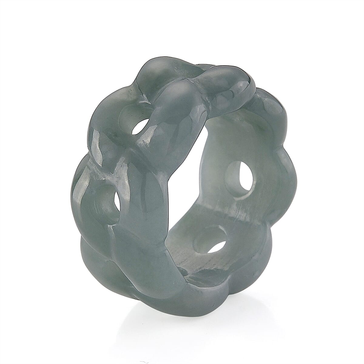 Natural Jade Stone Ring  30.000  Ct.