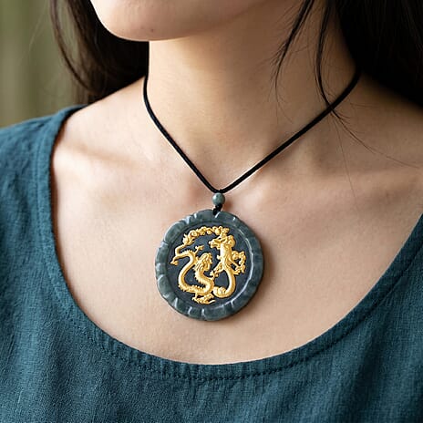 24K - Yellow - Gold - Standard A Natural Jade Beads Necklace, Gold Wt.0.1 Gms  145.000  Ct.