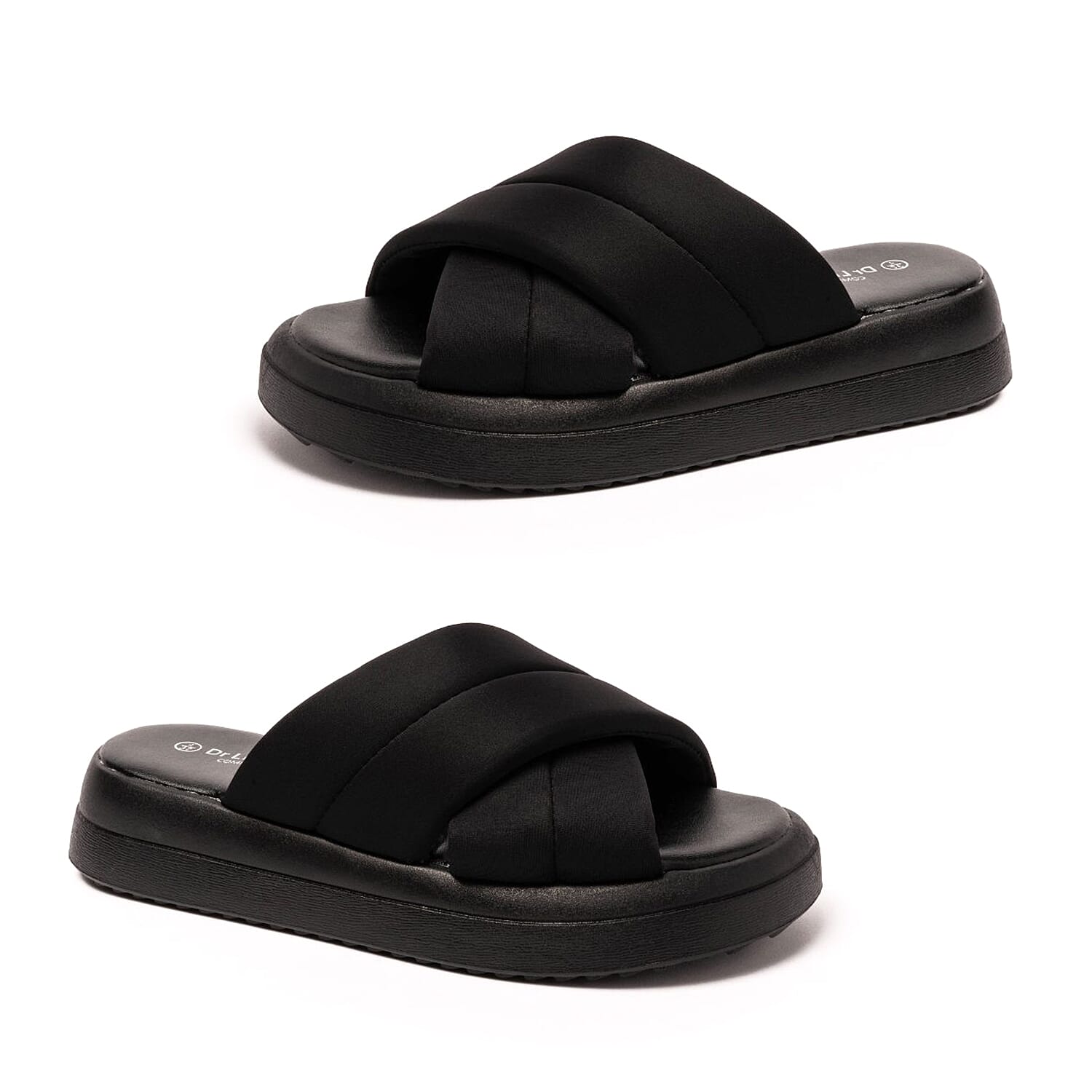 MIA Crossover Padded Open Toe Wedge Mule