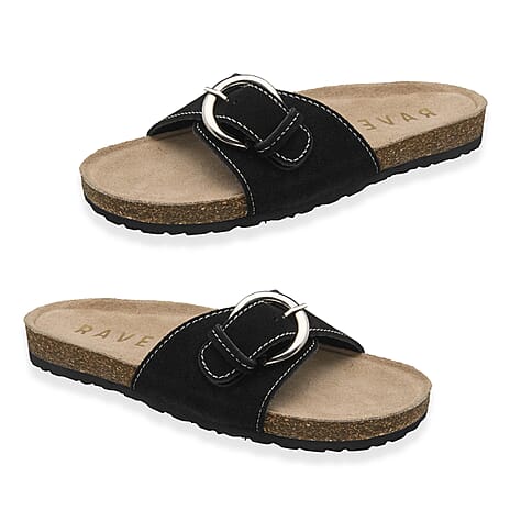 Ravel Ladies Sandal (Size - 8) - Black