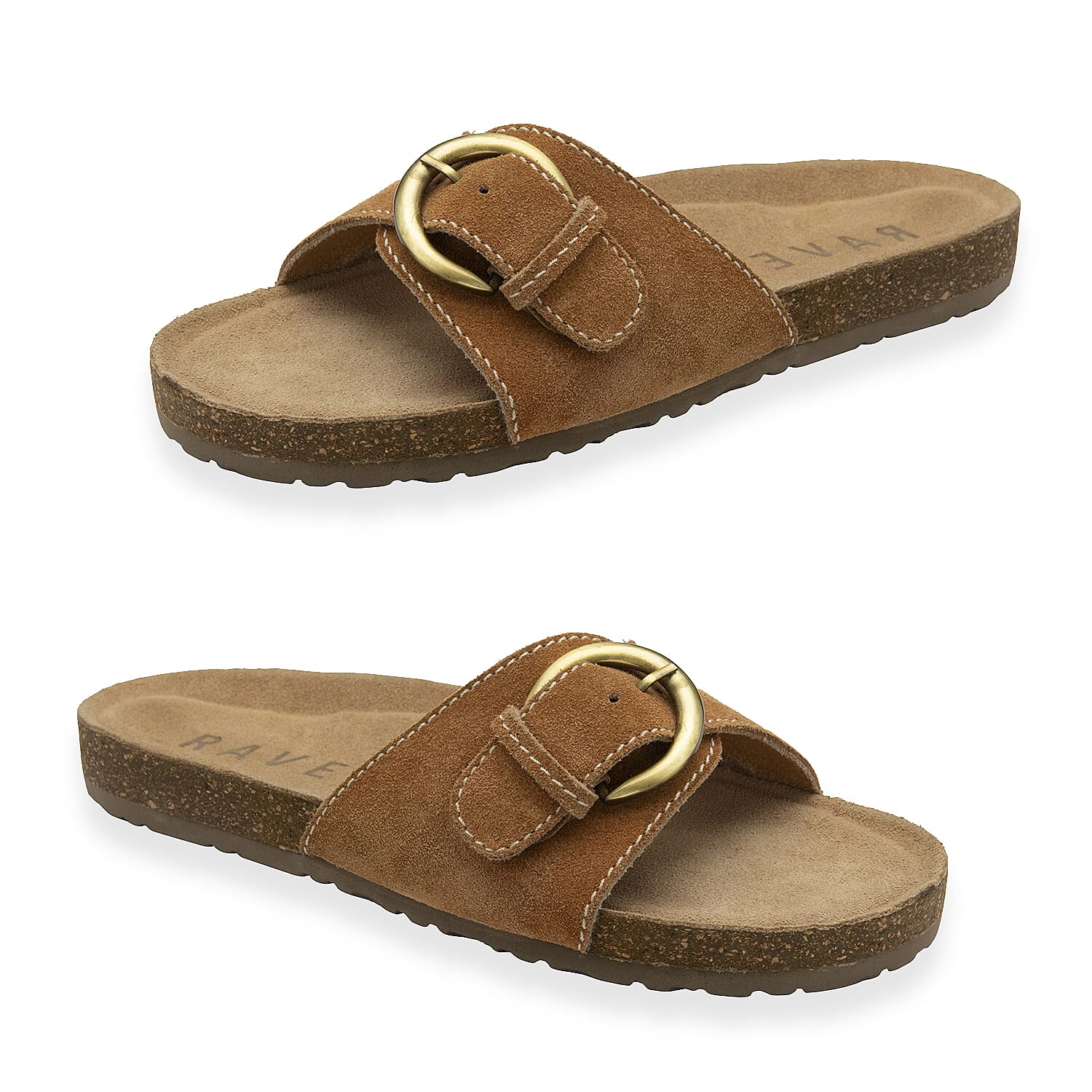 Ravel Ladies Sandal (Size - 5) - Tan